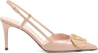Valentino Garavani Pumps, female, Beige, Size: 10 US Maxi Vlogo Pump