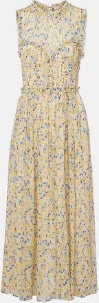 Ulla Johnson Abito lungo Kasia in chiffon di seta