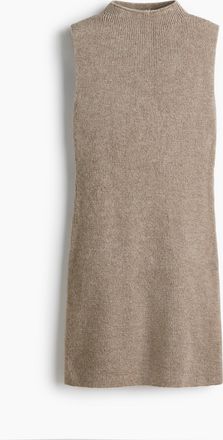 H&M Strickkleid mit Turtleneck - Brown