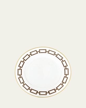 Ginori 1735 Catene Ebano Flat Dessert Plate