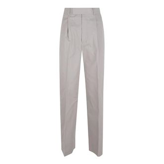 Jil Sander Wide Trousers, female, Gray, Size: M Tailored Pants