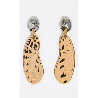 Bimba & Lola Two-Tone Textured Earring in Multigold at Nordstrom