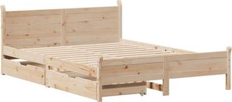 vidaXL Bed Frame without Mattress 120x200 cm Solid Wood Pine vidaXL