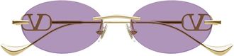 Valentino Sunglasses Vg0032 S 004 Gold/Purple Women