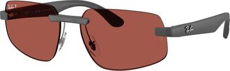 Ray-Ban RB4475CH Polarized 60171B Mens Sunglasses Grey Size 60