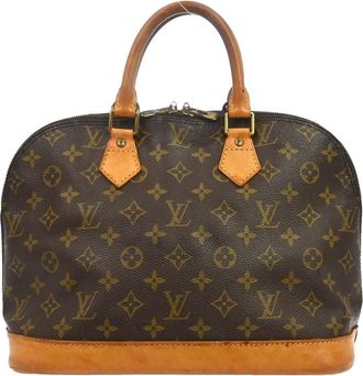Louis Vuitton Alma Monogram Canvas Brown Canvas Handbag (Pre-Owned)