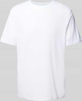 Ecoalf T-Shirt mit geripptem Rundhalsausschnitt Modell LIMBEALF in Weiss, Gr&ouml;&szlig;e XL