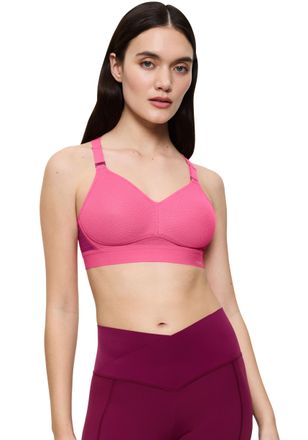 Triumph Sport-BH TRIACTION BY TRIUMPH Triaction Hybrid Lite P EX, Damen, Gr. 75, Cup A, rosa (glam pink), Single Jersey, Obermaterial: 46% Polyamid, 36% Polye