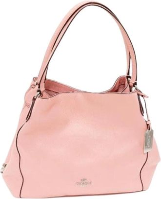 Coach Pre-owned Shoulder Bags, female, Pink, Size: ONE SIZE Pre-owned Leather Shoulder Bag