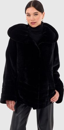 Gorski SHEARLING LAMB JACKET REVERSIBLE TO TAFFETA