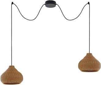 Lucande Lucande - Lámpara para exterior Taniola en Marrón de Madera