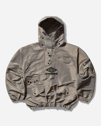 Umbro Men s Smock Check Anorak Beige / Black