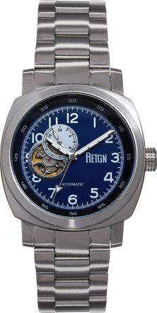 Reign Impaler Semi-Skeleton Bracelet Watch - Blue/Silver