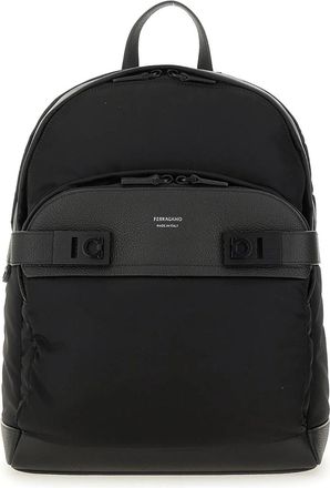 Ferragamo Backpack With Buckles Hooks