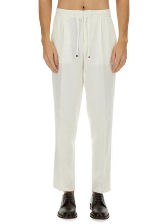 Brunello Cucinelli White Relaxed Drawstring Pants