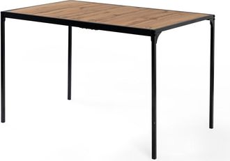 Urban Meuble Mesa de comedor rectangular 120cm estilo industrial imitación madera