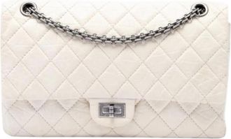 Chanel Pre-owned Reissue Flap Shoulder Bag - Dames - Vintage Schoudertas - Wit - ONE Size - Leer - Vintage