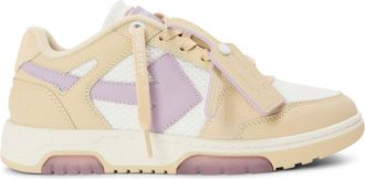 Off-white Womens Off White Slimoutofoffice Low Top Trainers in Beige/Lavander - Size UK 6