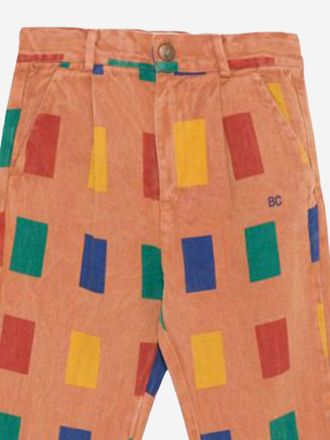 Bobo Choses Boys Trousers Geometric Print Multicolour Cotton-Blend