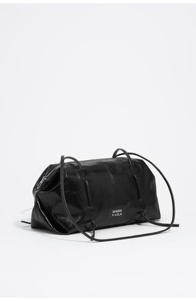 Bimba & Lola Leather Lolita Shoulder Bag in Black at Nordstrom