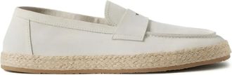 Brunello Cucinelli Mocassini in pelle scamosciata - Bianco