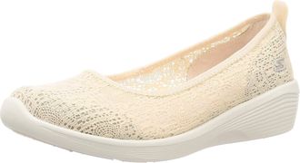 Skechers Womens Arya Airy Days Closed Toe Ballet Flats,Neutral,3.5 UK
