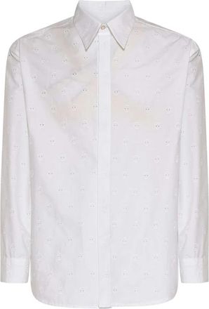 John Richmond Clean-Design Shirt - Heren - Zakelijke Overhemden - Wit - XL - Overhemden