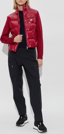 Moncler Top With Embroidered Logo, Womens, Navy Blue