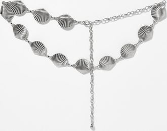 Simons Womens Shell metallic belt