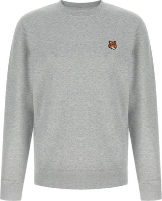 Maison Kitsuné fox head patch sweatshirt - Grey