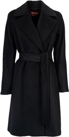 Max Mara Jassen, Dames, Zwart, S, Wol, Dravenna Coat