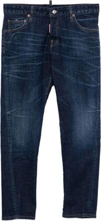 Dsquared2 Slim-Fit Jeans - Heren - Slim Fit Jeans - Blauw - M - Denim - Jeans