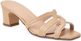 Bruno Magli Enora Slide Sandal in Tan Nappa/Tonal at Nordstrom, Size 10.5