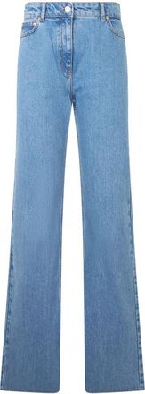 Moschino Straight Jeans - Dames - Loose Fit Jeans - Blauw - W31 - Katoen - Jeans