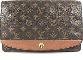 Louis Vuitton Monogram Brown Monogram Clutch Bag (Pre-Owned)