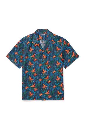 Vilebrequin Charli Camp-Collar Printed Linen Shirt