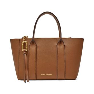 Marc Jacobs Pop J Small Work Tote - Dames - Shoppers - Bruin - ONE Size - Leer - Tassen