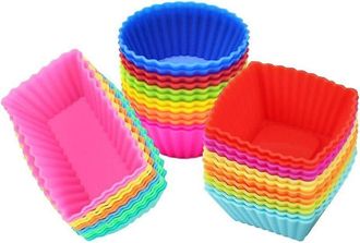 OEM Set Di 36 Stampi In Silicone Per Muffin E Cupcake, Riutilizzabili E Antiaderenti