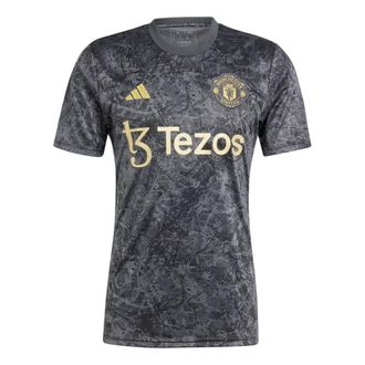 adidas Manchester United Stone Roses Pre-Match Jersey Asia Sizing Asia Sizing Black IQ1566