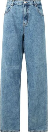Moschino Jeans, Dames, Blauw, W32, Denim, High-waist Denim Pants