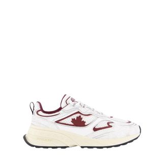 Dsquared2 Sneakers, female, White, Size: 11 US Womens Sprinter Sneaker White/Bordo