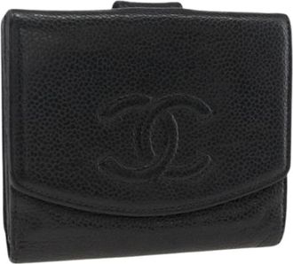 Chanel Pre-owned Wallets, female, Black, Size: ONE SIZE Pre-owned Bifold Wallet