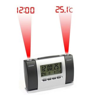 Trade Shop Trade Shop - Proyecci&oacute;n De Reloj Despertador Ahora Lcd Pantalla Temperatura Fecha Proyector