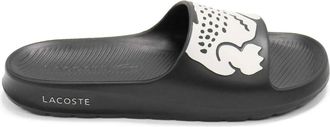 Lacoste Mens Croco 2.0 Slide Sandals In Black