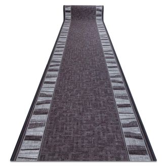RugsX Rugsx - Alfombra De Pasillo Con Refuerzo De Goma Linea Gris 100cm Grey 100x1150 Cm