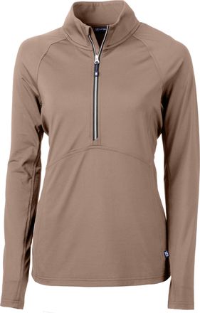 Cutter & Buck Adapt Eco Knit Stretch Recycled Womens Half Zip Pullover Jacket