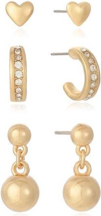 Ettika Set of 3 CZ Earrings in Gold at Nordstrom Rack