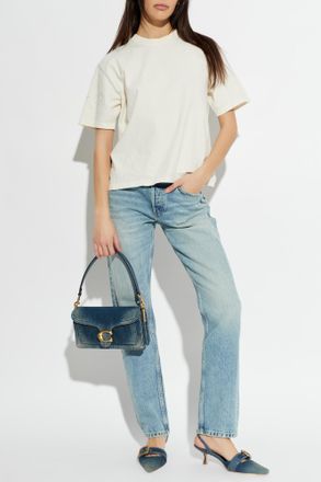 Re/Done Jeans With Slightly Tapered Legs, Womens, Light Blue