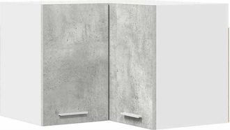 vidaXL Hanging Cabinet Riga Concrete Grey and White 57 x 57 x 40 cm vidaXL