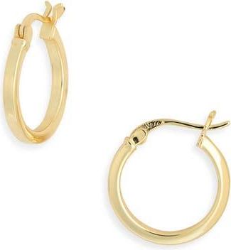 Argento Vivo Solid Hoop Earrings in Gold at Nordstrom Rack
